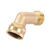 Brass Garden Hose Elbow Connector 45 Degree Hose Elbow Fitting Quick Swivel Connect 3/4" Garden Hose Thread 2pcs with Extra 6 Pressure Washer