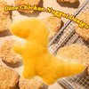 MALLMALL6 Catnip Toys for Cat - 5Pcs Dino Nuggets Cat Toys, Dinosaur Chicken Nugget Catmint Interactive Gift for Indoor Cats, Plush Golden Cat Supplies, Chew Cat Toy Set, Cute Pet Gifts for Cat Lover