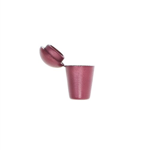 Plastic Paracord Crafting Bell Stopper Cord Ends with Locking Lids in Unique Colors - 5, 10, and 20 Packs (Burgundy, 20 Pack)