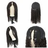 V SHOW 20 Inch V Part Deep Wave Human Hair Wigs Glueless for Women V Part Wig Human Hair No Leave Out Curly Wave Upgrade U Part Wigs 150% Density 20inch Natural Black Color