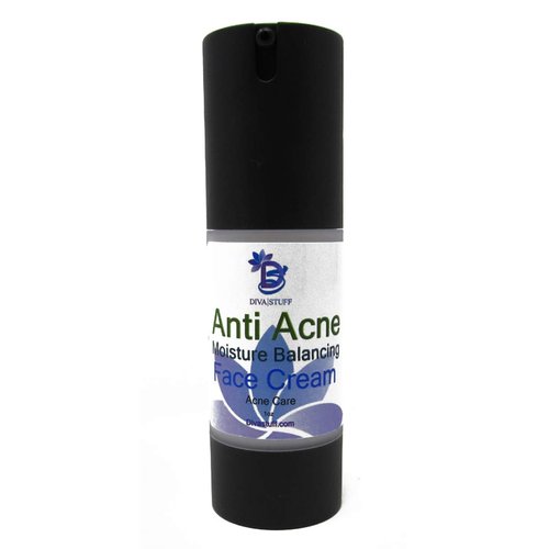 Diva Stuff Anti Acne Moisture Balancing Lightweight and Non Greasy Face Cream, 1oz (Made in the USA)