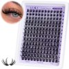 Lash Clusters Wispy Eyelash Extensions 168pcs Fluffy Individual Lashes 10-18mm Waterproof Natural DIY Lash Extensions Cluster Eyelash Extensions by ALICE