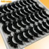 loladook Mink Lashes Fluffy 3D Volume Dramatic Lashes Fuax Mink 20mm/25mm Big Long Cat Eye Full Strip Lashes Pack Wispy False Eyelashes Bulk