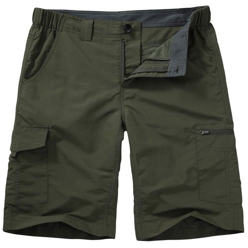 Hiking Shorts for Men Cargo Casual Quick Dry Lightweight Stretch Waist Outdoor Fishing Travel Shorts (6228 Army green 40)
