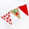 Strawberry 1st Birthday Pennant Banner Flag Berry Pattern Red Triangle Fabric Burlap Bunting Garland with Felt 1 Sign for Berry First Girls Strawberry Sweet One Birthday Party Decorations Supplies