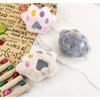 FuninCrea 3 PCS Catnip Toys, Interactive Cat Toys with Catnip Kitten Teething Chew Toys Paw Shape Plush Toys for Indoor Cats (Mixed Color)