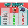 Qubic4 , a Unique 4 in A Row Game, 3D Strategy Board Game for Critical Thinking. The Classic Grid Game in a Sleek Acrylic Cube. Superbly Designed Wooden Cubes. Tactical Game Play for All Ages