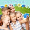 48 Pcs Christmas Kids' Camera Toy Set Back to School Gifts Children's Pretend Play Prop with Images in Viewfinder Mini Toy Camera for Boys Girls Toddler Birthday Party Favors Goodie Bag Return Gifts