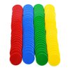 Smartdealspro Set of 100 1 Inch Opaque Plastic Learning Counters Mini Poker Chips Game Tokens with Storage Box (4 Colors-Red,Yellow,Blue,Green)