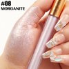 FOCALLURE Metallic Chameleon Liquid Lipstick, Glitter Lip Gloss, Shimmery Finish, Nonstick Cup Lip Makeup for Costume, Cosplay, Rave Festival, 08 MORGANITE
