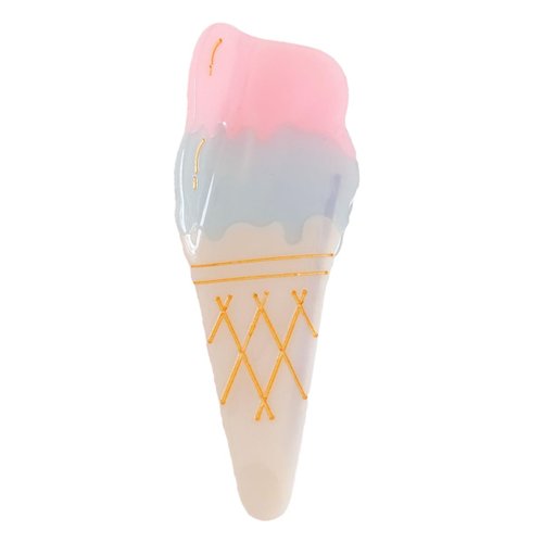 Ice Cream Acetate Claw Clip,Acetate Hair Clips,Big Hair Clips for Women,Blue
