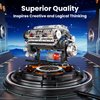 Mould King 10088 V8 Engine Model Kit Build Your Own STEM Mini V8 Model Engine Building Blocks Sets That Works for Adults & Kids Age 14+, 535Pcs