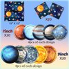 CMUSKO Space Theme Party Decorations-Solar System Plates and Napkins Galaxy Planet Outer Space Disposable Dinnerware with Paper Plates,Cocktail Napkins