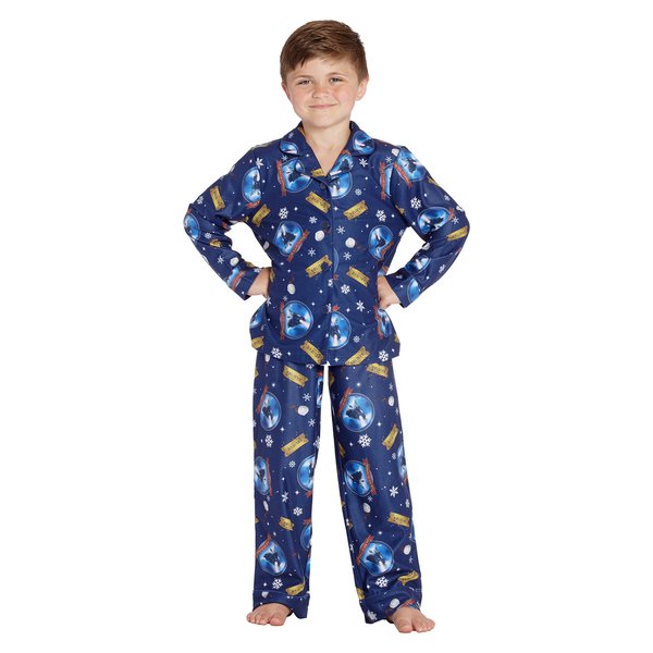 The Polar Express Kids Believe Button-Front Coat Shirt And Pants Pajama Set (10/12)