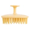Tangols Triple-Fold Elastic Hair Shampoo Brush with Flexible-Soft Bristles, Promotes Hair Growth & Dandruff Removal, Scalp Exfoliator Scrubber Massager for all Hair Types, Unisex Adults, Kids (Yellow)