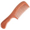 Onedor Handmade 100% Natural Red Sandalwood Hair Combs - Anti-Static Sandalwood Scent Natural Hair Detangler Wooden Comb (Wide Tooth)