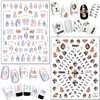 God Jesus Nail Art Stickers, Angel Christ Virgin Maria Love Cupid Flowers Nail Art Decals, Holographic 3D Angel Self-Adhesive Nail Sticker Design for Women Girls Manicure Charms Decorations