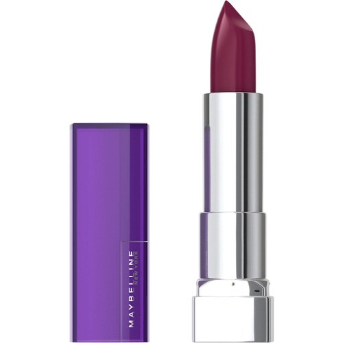 Maybelline Color Sensational Lipstick, Lip Makeup, Cream Finish, Hydrating Lipstick, Nude, Pink, Red, Plum Lip Color, Berry Go, 0.15 oz; (Packaging May Vary)