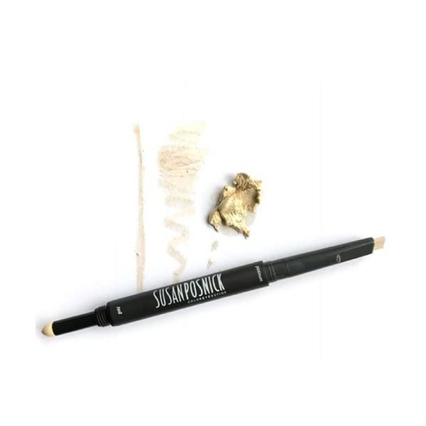 Susan Posnick, COLOREYEDEFINE (Platinum/Gold) - Natural Eye Makeup: 4 in 1 Eyeliner, Liner As Shadow, Eye Shadow, Brow Wand/USA