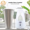 Pixie Menstrual Cup & Disc Steamer Sterilizer - Ranked 1 for The Best Steamer - Kills 99.9% of Germs with Cleaner Steam - Wash Your Period Cup in 3 Minutes! - Automatic Timing Shut-Off Switch