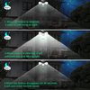 Hotomely Solar Motion Sensor Lights, Solar Lights Outdoor with 309 LED IP65 Waterproof Wall Lights with 3 Heads Wide Angle Flood Security Light for Garage Yard Patio-1 Pack