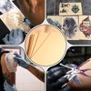 3MM Fake Skin Tattoo Practice Kit - YONGDA 5pcs Tattoo Practice Skins Double Sides Practice Skin Fake Tattoo with 20pcs Tattoo Transfer Paper Stencil for Tattoo Supplies