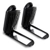 Travel Hair Brush with Mirror and Massage Comb - 2 Pack Foldable Compact Hair Styling Tools for Women and Men