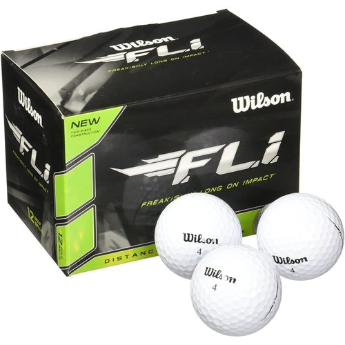 WILSON Staff F.L.I. Golf Balls (Pack of 12) White