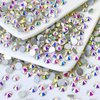 Briskbloom Flatback Crystal Rhinestones Round Gems for Nail Art and Craft Clothes Glue Fix, Crystal AB (4.6-4.8mm) SS20/1440PCS