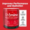 Oh!mino Amino Acid Energy Blend - Pre-Post Workout Powder, BCAA Amino Acids, Workout Recovery Drink, Muscle Synthesis Activator, Caffeinated Tropical Splash, 280 g, 40 Servings