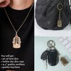 Mini Metal DND Dice Set with Exquisite Copper Hollow Bird cage Necklace Dice Case Antique Tiny Metal Dice Set D&D Keychain Portable 7PCS Dice Set