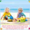 Boao 20 Packs Beach Bag Seashell Bag Mesh Beach Bag Collecting Bag Beach Sand Toy Colorful Seashell Bag for Holding Beach Toys for Outdoor Beach Activities(9.45 x 9.06 Inch)
