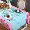 3 PCS Cat Tablecloth for Birthday Party Cat Themed Table Cover Decorations Cat Birthday Party Supplies Pink Tablecloth Kitten Decorations for Kids and Pet Birthday 54 x 108 Inch