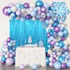 YUKL Blue Backdrop Curtain Door Streamers 2Pack Blue Streamers Party Decorations Blue Foil Fringe Curtain Blue Tinsel Fringe Backdrop for Bluey Birthday Decorations Stitch Birthday Decorations