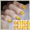 WOKOTO 20 Sheets Marble Peel and Stick Nail Polish Strips Candy Color Gradient Full Marble Nail Stickers for Women Girls with Nail File Nail Polish Wraps Real Nail Polish Strips Stick On Nail Strips