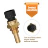 GKmow 1 PC Engine Temperature Sensor, ECT Temp Sensor Replace 15404280 12191170 60811520 12608814, Car Parts, Compatible with Delphi (Gold)