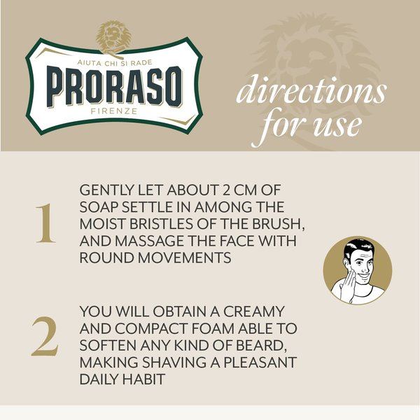 Proraso Shaving Cream, Sensitive Skin, 5.2 Oz, 1 Count