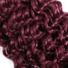 Burgundy Braiding Hair 100g Deep Wave 2 Bundle Bulk Human Hair for Braiding Deep Curly 100% Remy Human Hair Extensions for Boho Curly Wave Braids 99J Red Braiding Hair (99J, 26 Inch)
