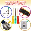 ArtCreativity Mini Screwdriver Set with Keychain (12 Pack) - Useful Adult Party Favors, Each Set Includes 3 Screw Drivers in a Handy Portable Pouch - Pocket Screwdriver & Mini Toolkit Keychain