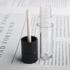 COSIDEA 20pcs Round 4ml 0.13oz Black Empty lip gloss tubes with wand Lipgloss tube containers for lip oil packing