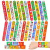 MGparty 72pcs Christmas Slap Bracelets Party Favors Toys for Kids Xmas Party Favors Christmas Stocking Stuffers Gifts Birthday Gifts (Christmas)