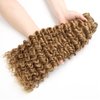 27 Deep Wave Bundles Human Hair Color 27 Bundles Human Hair 24 26 28 Inch Unprocessed Brazilian Virgin Hair 8A Grade Blonde Deep Wave Bundles Double Weft Weave Extensions Hair