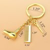PHAETON 20PCS Hairdresser Hair Dryer,Scissor,Comb Charm Pendant Keychain Keyring,Perfect for Salon Owner,or Hair Stylist Gift Jewelry Graduation Gift (Gold)