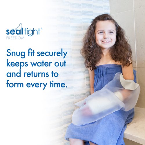 Brownmed - Seal-Tight Freedom Cast & Bandage Protector - Toddler & Child Arm Cast Protector for Shower & Swimming - Reusable, Waterproof Cast Shower Cover - Pediatric Arm