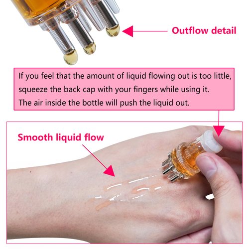 Hair Oil Applicator Bottle with Scalp Massager, Root Comb Applicator for Hair Growth and Oiling (Transparent White)