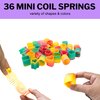 4E's Novelty 108 Pcs Prizes, 36 Of Each, Punch Balloons, Mini Coil Spring, Stretchy Bendable Man, Birthday Party Favor Sets for Kids, Sensory Fidget Treasure Chest Prize Box Toys for Classroom
