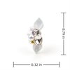 10PCS 3D Nail Charms Flower Nail Art Charms for Nail Gems and Rhinestones for Nail Pearls Crystals Design Nail Art Decorations Nail Jewels Accessories DIY Acrylic Nail Supplie White