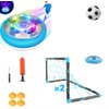 Generic Hover Soccer Ball Set with 2 Goals, Rechargeable Indoor Air Floating Soccer Ball with Bright LED Light and Foam Bumper, for Age 3 4 5 6 7 8-12 Year Old Kids Boys Girls