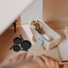 3 Pcs Dollhouse Miniature Frying Pan Mini Kitchen Tableware Dining Accessory Miniature Furniture Fairy Garden Decoration (Black)