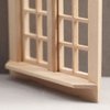 Wooden Window for Dollhouse, Miniature Window Frame Mini Furniture Doll House 1:12 Dollhouse Wooden Doors Miniature Furniture Doll Craft Window Frame Model Decoration